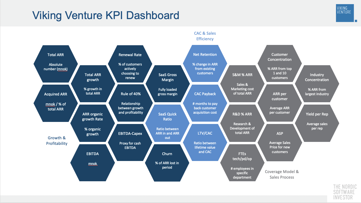 Viking Venture SaaS KPI Dashboard